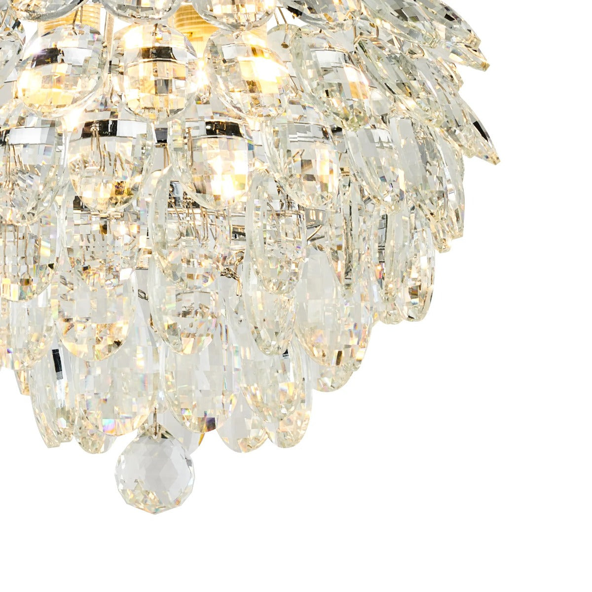 Diyas Coniston 3 Light Ceiling Light in Polished Chrome IP44