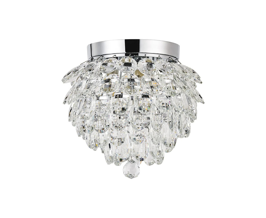 Diyas Coniston 3 Light Ceiling Light in Polished Chrome IP44