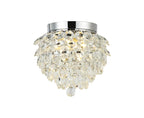Diyas Coniston 3 Light Ceiling Light in Polished Chrome IP44