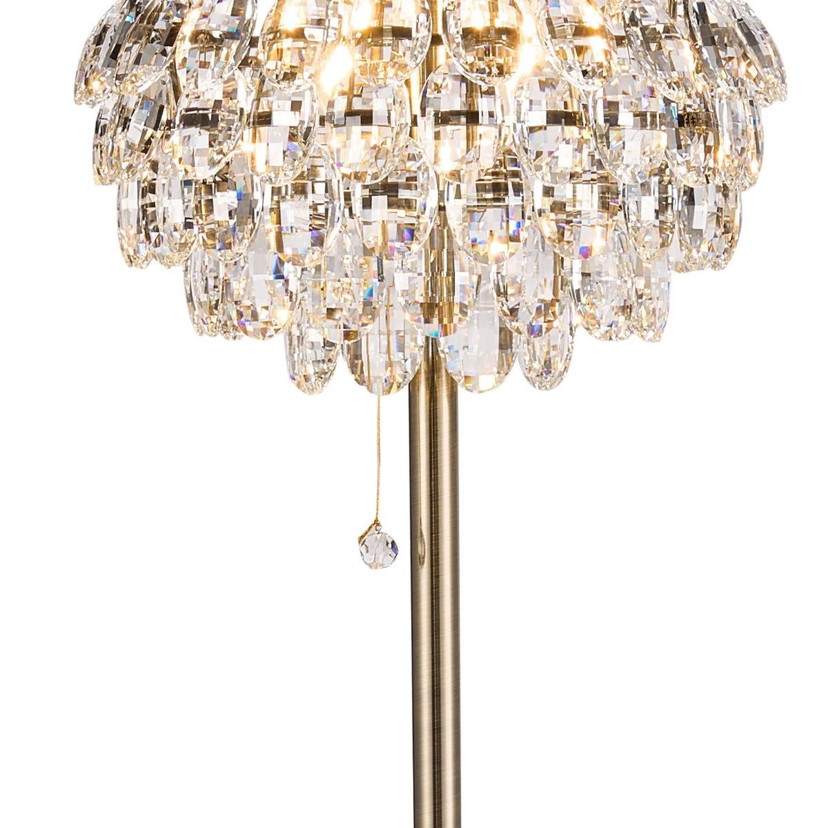 Diyas Coniston 3 Light Floor Lamp in Antique Brass