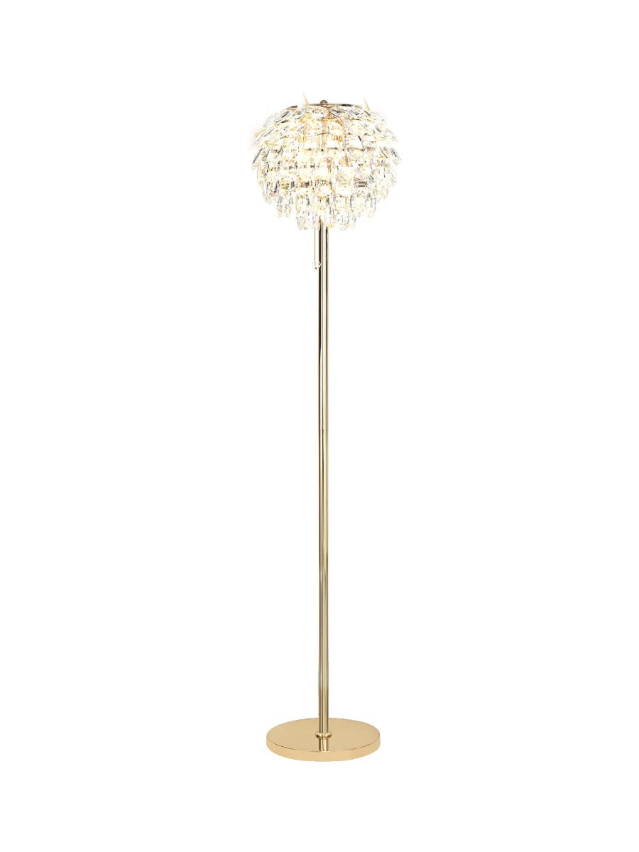 Diyas Coniston 3 Light Floor Lamp in French Gold