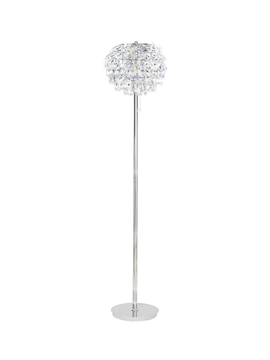 Diyas Coniston 3 Light Floor Lamp in Polished Chrome