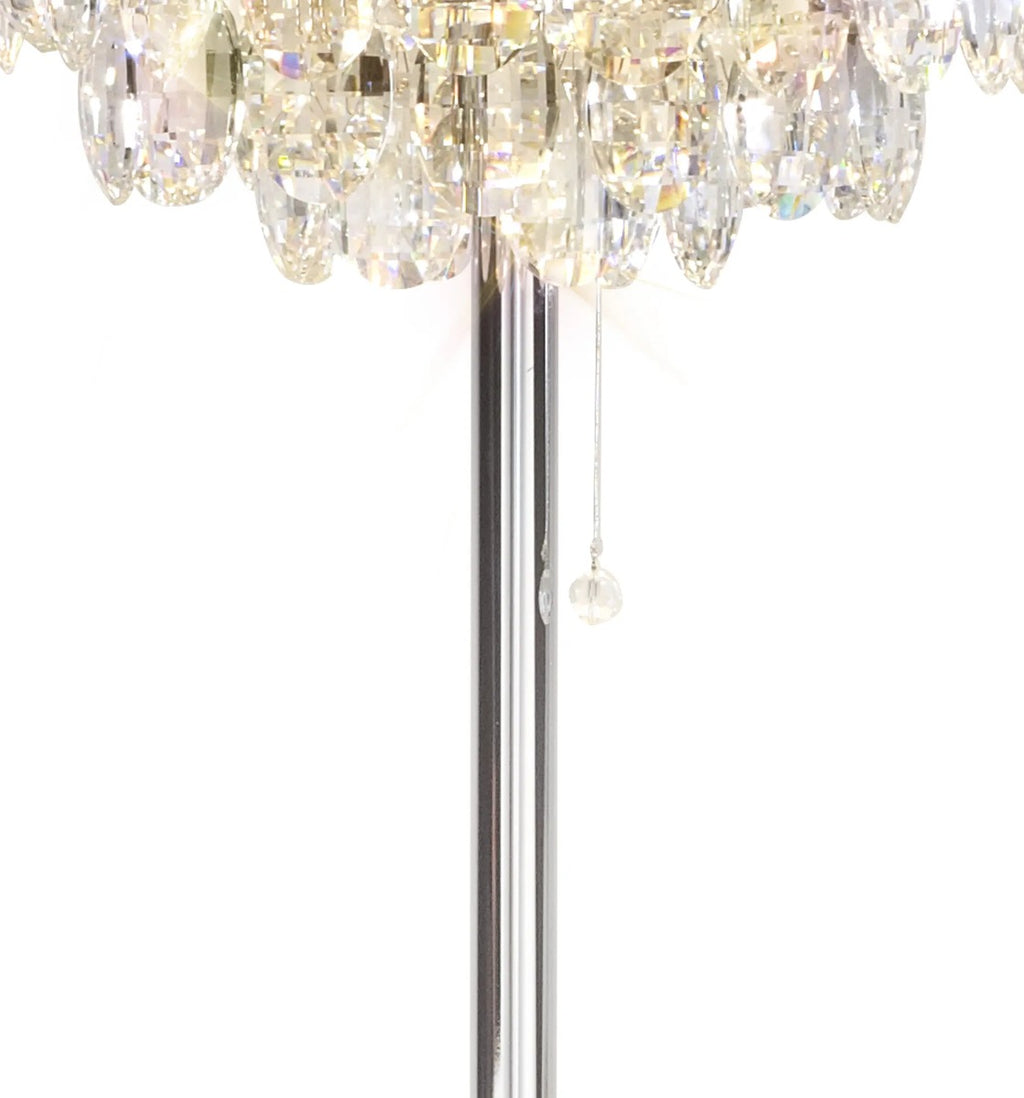 Diyas Coniston 3 Light Floor Lamp in Polished Chrome