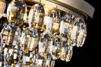Diyas Coniston 3 Light Flush Ceiling Light in Antique Brass