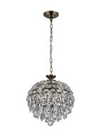 Diyas Coniston 3 Light Pendant Light in Antique Brass