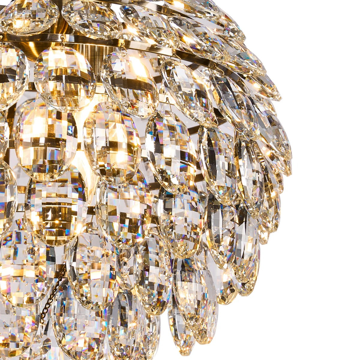 Diyas Coniston 3 Light Pendant Light in Antique Brass