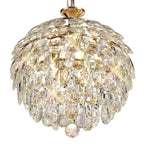 Diyas Coniston 3 Light Small Pendant Light in Gold with Crystal