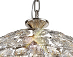 Diyas Coniston 3 Light Small Pendant Light in Polished Chrome with Crystal