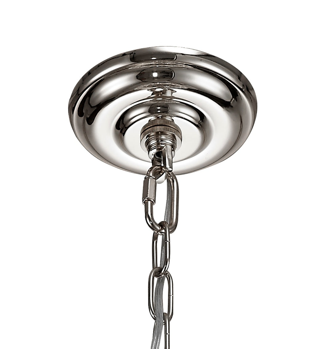 Diyas Coniston 3 Light Small Pendant Light in Polished Chrome with Crystal