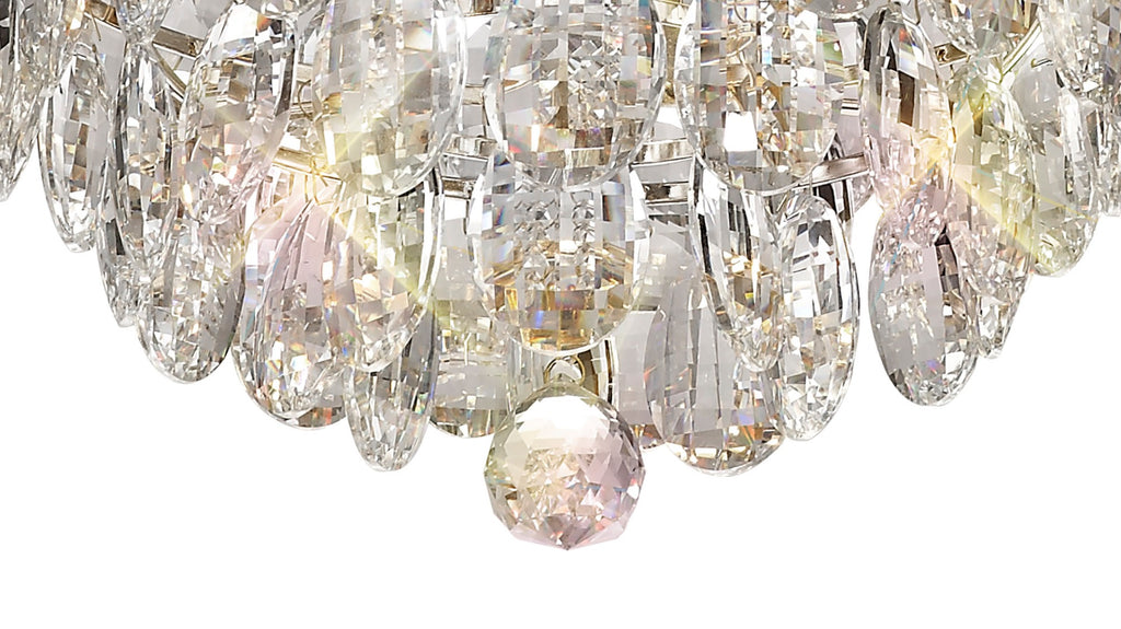 Diyas Coniston 3 Light Small Pendant Light in Polished Chrome with Crystal