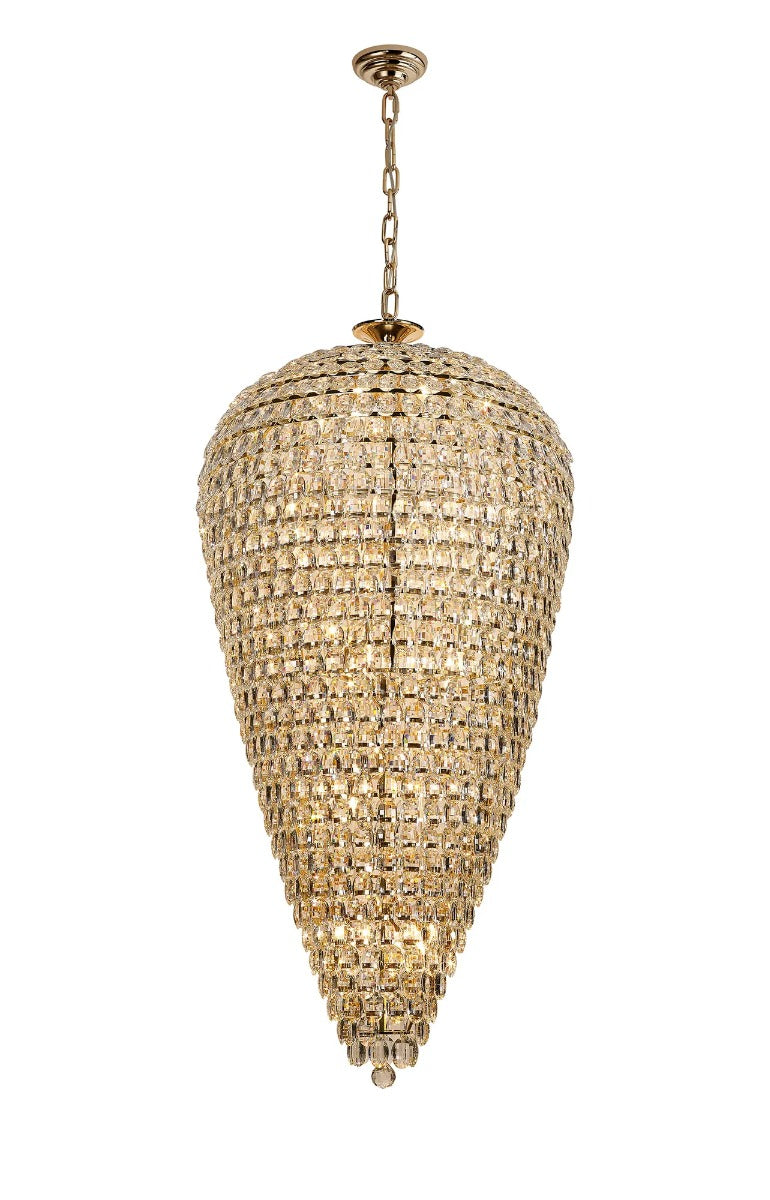 Diyas Coniston 30 Light Pendant Light in French Gold