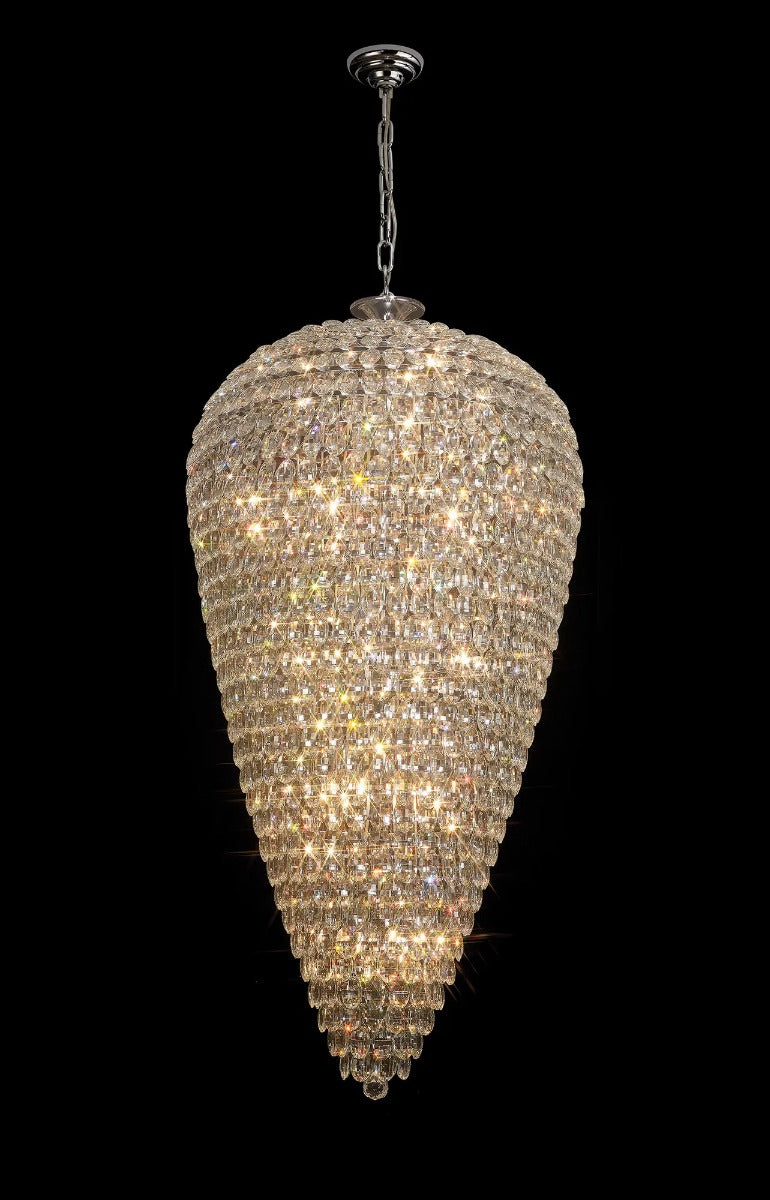 Diyas Coniston 30 Light Pendant Light in Polished Chrome