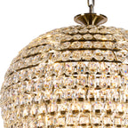 Diyas Coniston 30 Light Tall Acorn Pendant Light in Antique Brass