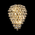 Diyas Coniston 4 Light Tall Wall Light in Antique Brass