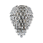 Diyas Coniston 4 Light Tall Wall Light in Antique Brass