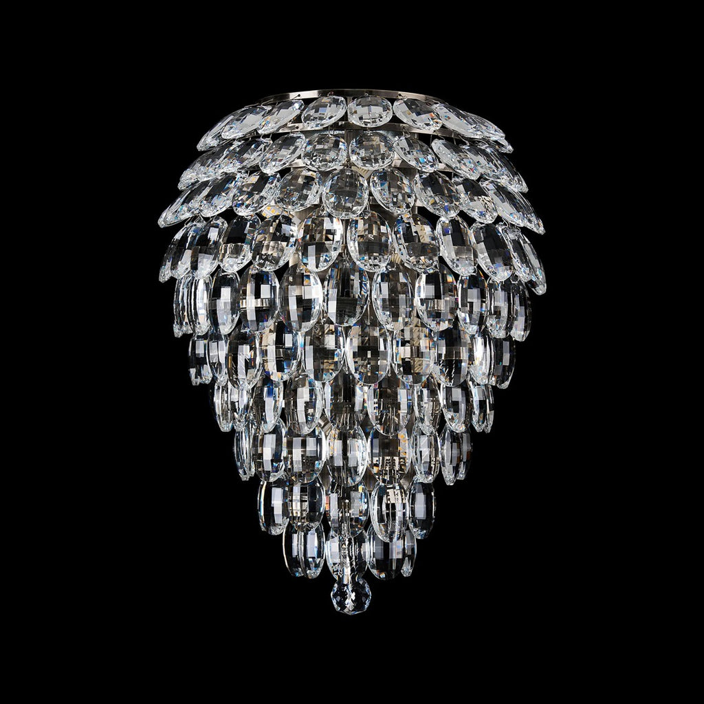Diyas Coniston 4 Light Tall Wall Light in Antique Brass