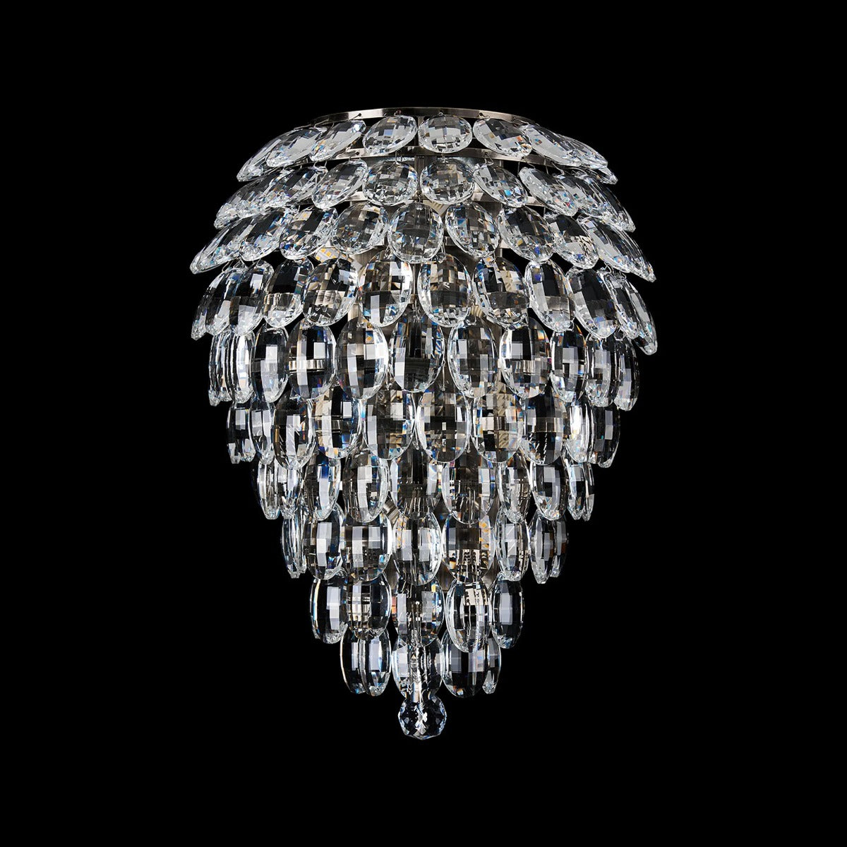 Diyas Coniston 4 Light Tall Wall Light in Antique Brass