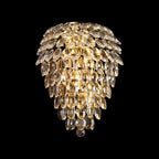 Diyas Coniston 4 Light Tall Wall Light in French Gold