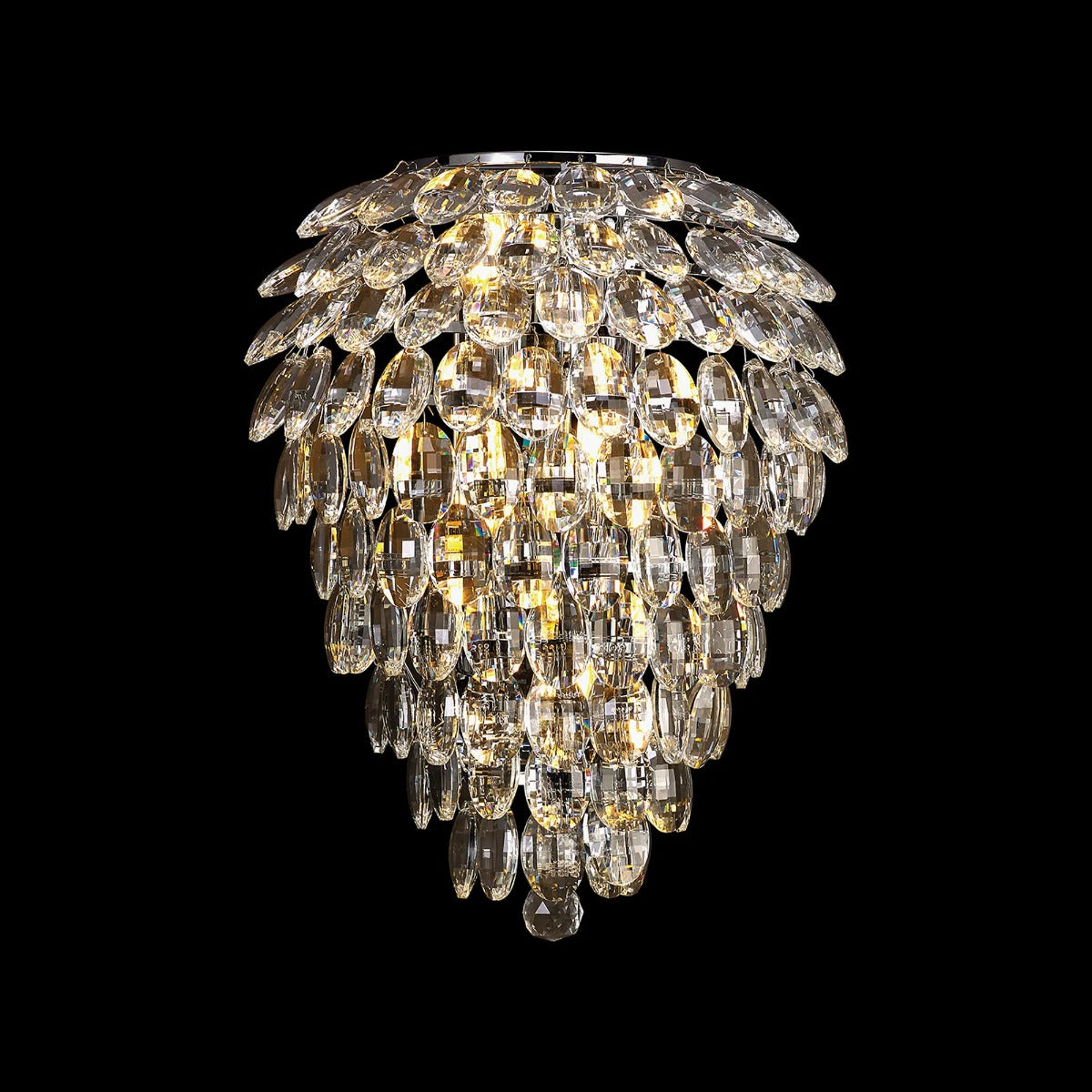 Diyas Coniston 4 Light Tall Wall Light in Polished Chrome