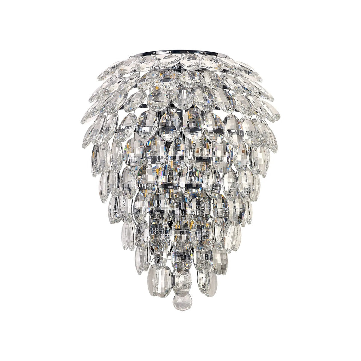 Diyas Coniston 4 Light Tall Wall Light in Polished Chrome