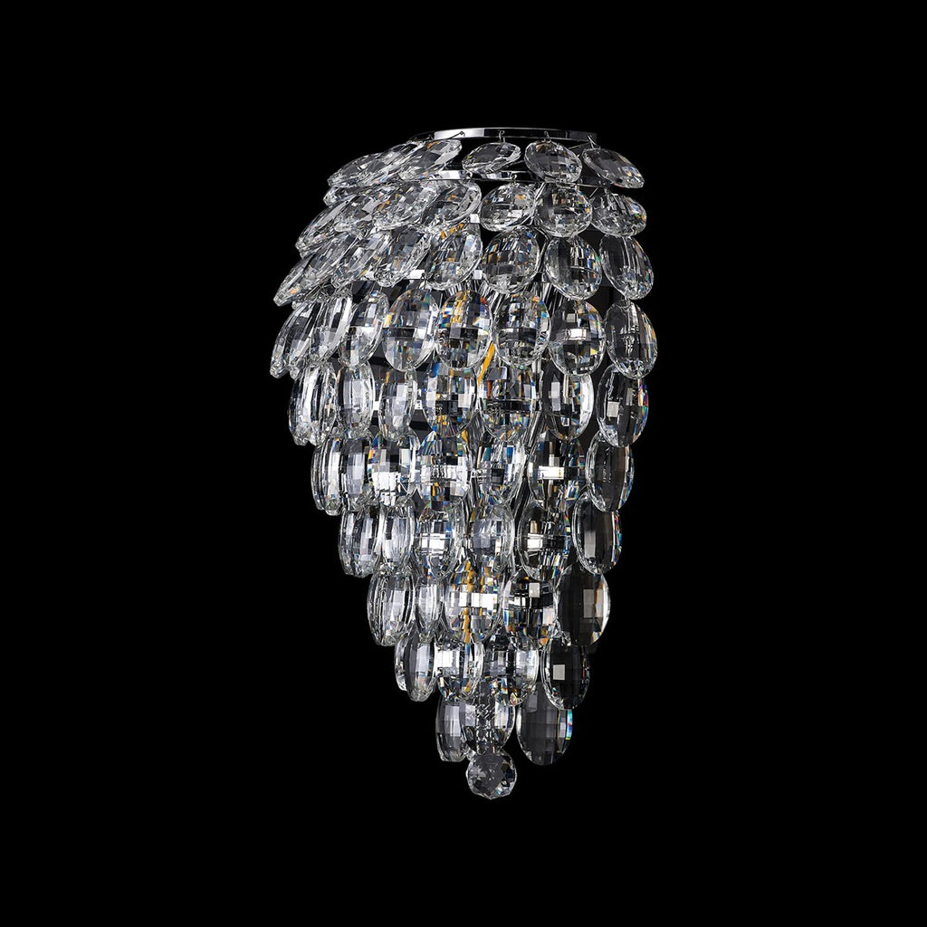 Diyas Coniston 4 Light Tall Wall Light in Polished Chrome