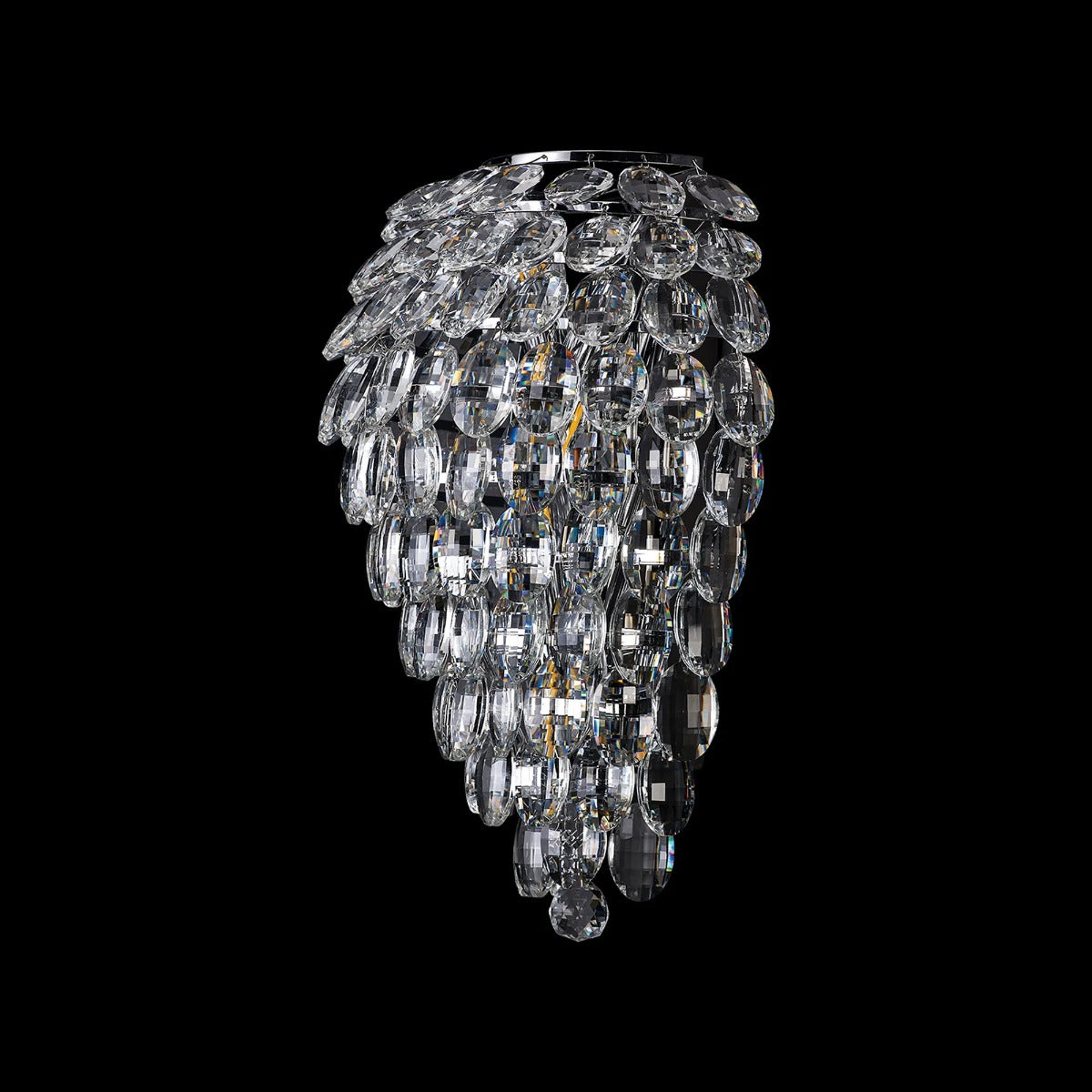 Diyas Coniston 4 Light Tall Wall Light in Polished Chrome