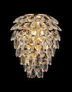 Diyas Coniston 4 Light Wall Light in French Gold IP44