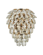Diyas Coniston 4 Light Wall Light in French Gold IP44