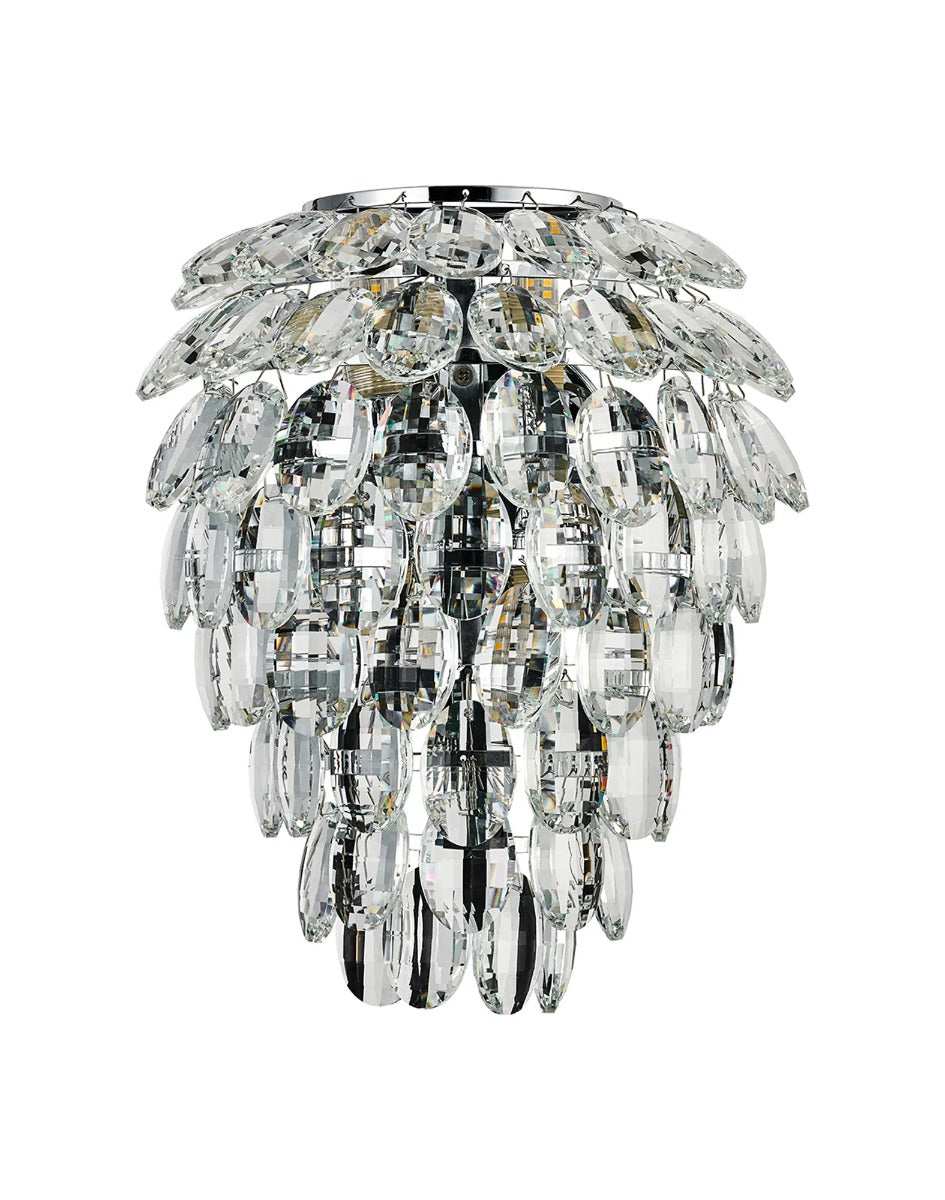 Diyas Coniston 4 Light Wall Light in Polished Chrome IP44