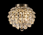 Diyas Coniston 5 Light Ceiling Light in Antique Brass IP44
