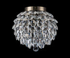 Diyas Coniston 5 Light Ceiling Light in Antique Brass IP44