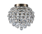 Diyas Coniston 5 Light Ceiling Light in Antique Brass IP44