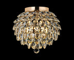 Diyas Coniston 5 Light Ceiling Light in French Gold IP44