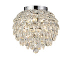 Diyas Coniston 5 Light Ceiling Light in Polished Chrome IP44