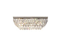 Diyas Coniston 5 Light Linear Bar Flush Ceiling Light in Polished Chrome with Crystal