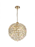 Diyas Coniston 6 Light Medium Pendant Light in Gold with Crystal