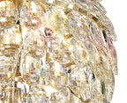 Diyas Coniston 6 Light Medium Pendant Light in Gold with Crystal