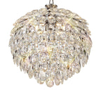 Diyas Coniston 6 Light Medium Pendant Light in Polished Chrome with Crystal