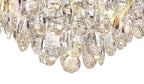 Diyas Coniston 6 Light Medium Pendant Light in Polished Chrome with Crystal
