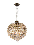 Diyas Coniston 6 Light Pendant Light in Antique Brass