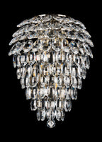 Diyas Coniston 6 Light Tall Wall Light in Antique Brass IP44