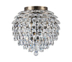 Diyas Coniston 8 Light Ceiling Light in Antique Brass IP44