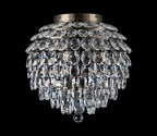 Diyas Coniston 8 Light Ceiling Light in Antique Brass IP44