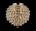 Diyas Coniston 8 Light Ceiling Light in French Gold IP44