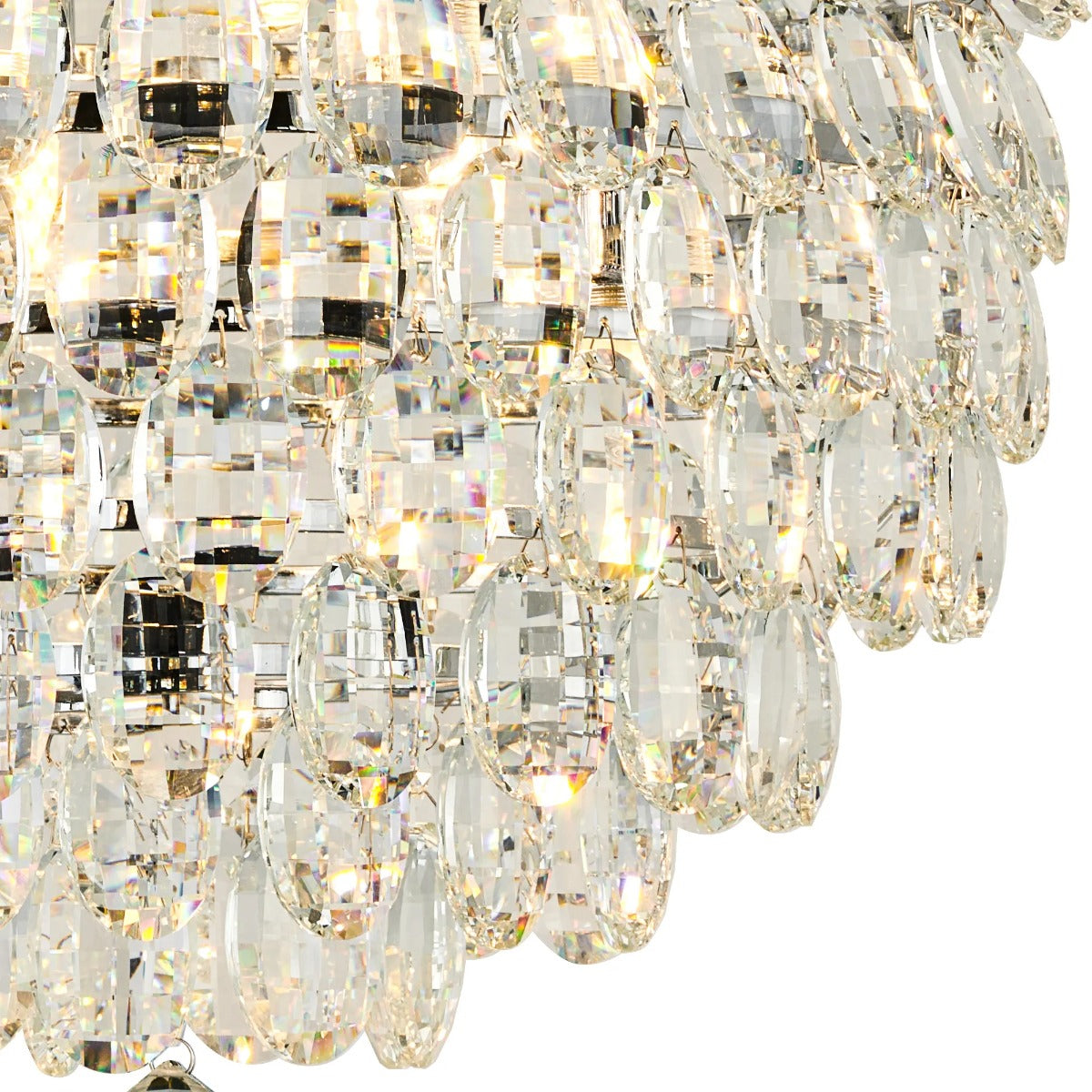 Diyas Coniston 8 Light Ceiling Light in Polished Chrome IP44
