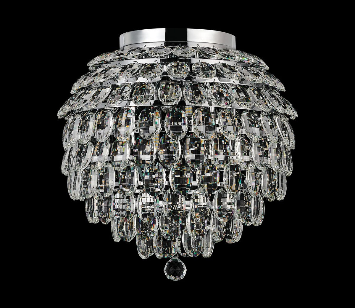 Diyas Coniston 8 Light Ceiling Light in Polished Chrome IP44