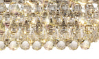 Diyas Coniston 8 Light Linear Bar Pendant Light in Polished Chrome with Crystal