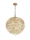 Diyas Coniston 9 Light Large Pendant Light in Gold with Crystal