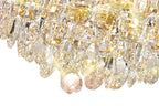 Diyas Coniston 9 Light Large Pendant Light in Gold with Crystal