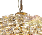 Diyas Coniston 9 Light Large Pendant Light in Gold with Crystal